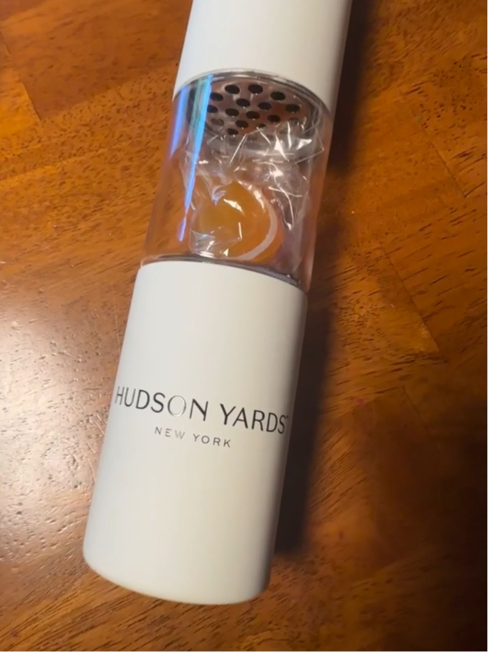 NEW• New York Hudson Yards White Stainless Steel Infuser Bottle By Asobu